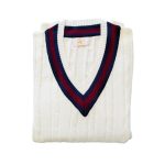 Jersey algodón-lana Burdeos & Azul Hombre JCJJEU5